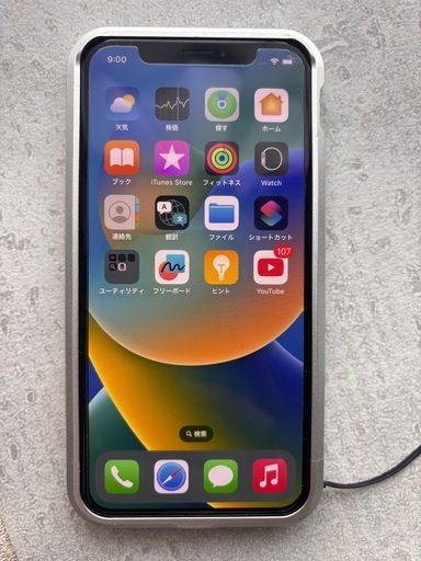 iPhone X 256GB シルバー 本体 FaceID/SiriOK