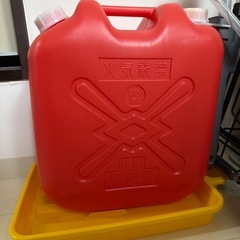 灯油ファンヒーター➕18L缶➕電動ポンプ➕キャリーカートの画像