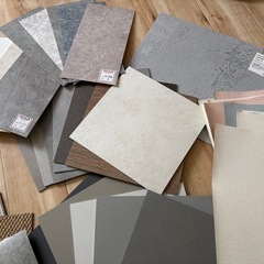 断熱材端材　壁紙　床　メラミン　サンプルセットの画像