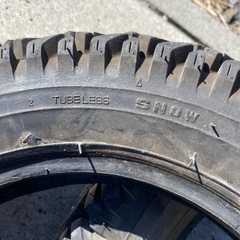 チューブレス原付用スノーandオフロードタイヤ‼️中古2本セットの画像