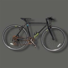 サイクルベースあさひ Asahi REUNION レユニオン クロスバイク 510サイズ スポーツ自転車 自転車 通勤 通学 街乗り 7段/多段ギア メンズ レディース 鍵付き 防犯登録抹消済みの画像