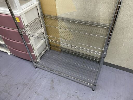 4段 スチールラック  高150×幅90×奥45㎝ 棚板4枚 メタルラック  シェルフ 収納棚 札幌市手稲区