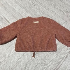 ボア風ピンクアウター 90の画像