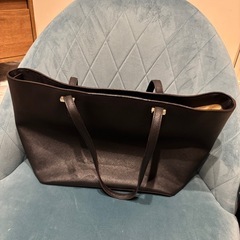 ケイトスペード 黒 レザー トートバッグの画像