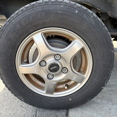 アルミホイール 12インチ 軽トラ タイヤ145R12 6PR LT 4本セットの画像