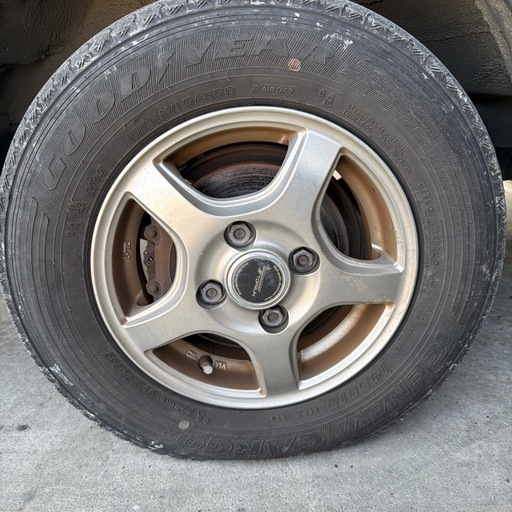 アルミホイール 12インチ 軽トラ タイヤ145R12 6PR LT 4本セット