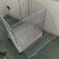 【美品】三晃商会 イージーホーム60 ケージ　ハイメッシュ ホワイトの画像