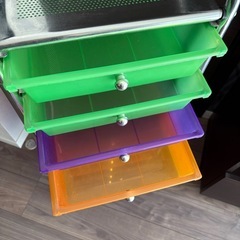 10段引き出し　整理収納棚の画像