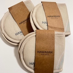 ハワイアン航空 ビジネスクラス アメニティセット　ポーチ　スリッパ　靴下　28点の画像