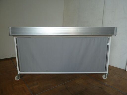 【中古】折りたたみ収納 平台ワゴン 幅1500×奥行750×高810mm 平台 イベント 販売 販促 商品陳列 店舗 什器 (2)