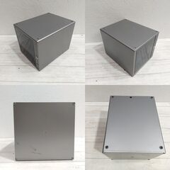 TEAC/ ティアック/ CD/DVD/ 収納ケース/ シルバー/ ワンプッシュスライド式/ 鍵無し/ 収納ラック/ 大容量ディスク収納 C0FN0107の画像