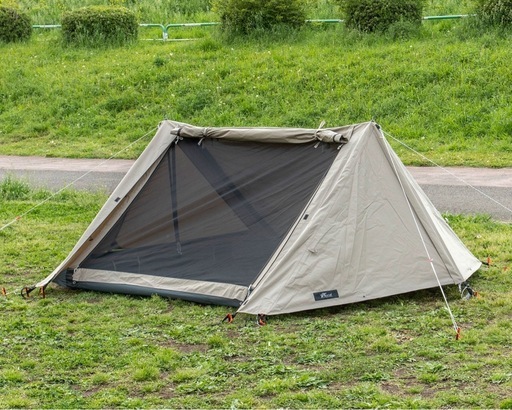 販売済未使用FIELDOOR ツーポールテント270 【TC カーキ】 
