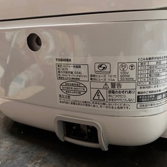 【動作確認済み】東芝 IH炊飯器 3合 2019年製の画像