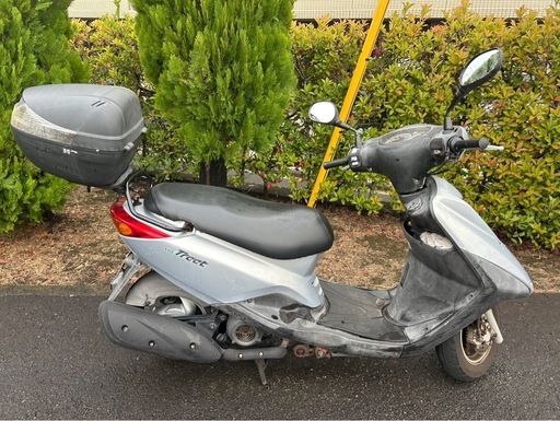 お買得‼️ヤマハ　アクシス　トリート125 SE53J シルバー【通勤、買い物、ちょい乗り丁度良い】リヤボックス付き