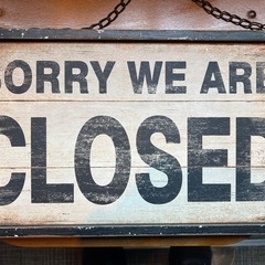 OPEN  closed ボードの画像