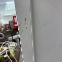 ホワイト サイドチェスト 2段 ベッドサイド収納 ナイトテーブルの画像