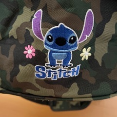 ボストンバック　（スティッチ　刺繍入迷彩柄）の画像