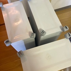 【今週末まで】無印良品　キャスター付きゴミ箱セットの画像