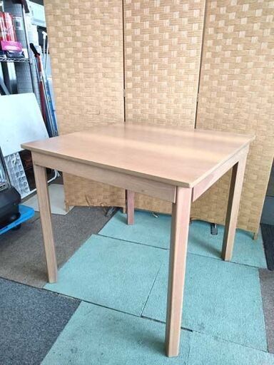幅75㎝ 2人掛けダイニングセット 椅子2脚 奥行75×高さ70㎝ ダイニングテーブル 食卓テーブルセット スクエア 札幌 北20条店
