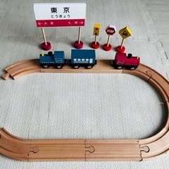 おもちゃ　　レール　電車　車　ミニカーコースの画像