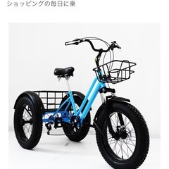 【配送可能】大人の3輪自転車の画像