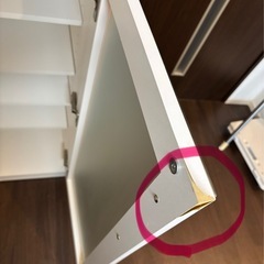 機能性抜群！カップボードホワイト色の画像