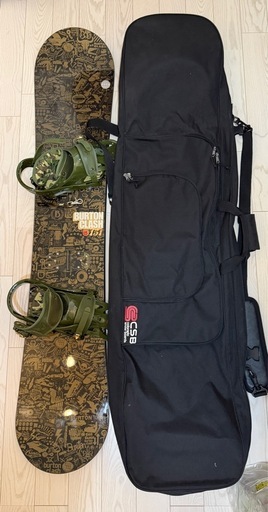 BURTON CLASH 151cm スノーボード フルセット BURTONビンディング ケース付