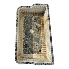 昭和レトロ　タイル流し台　洗面台　ガーデンシンクの画像