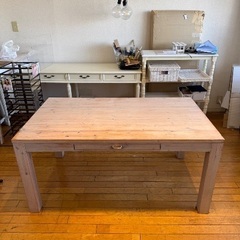木製テーブル 引き出し付き NOCEの画像
