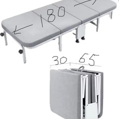 折りたたみ簡易ベッドの画像