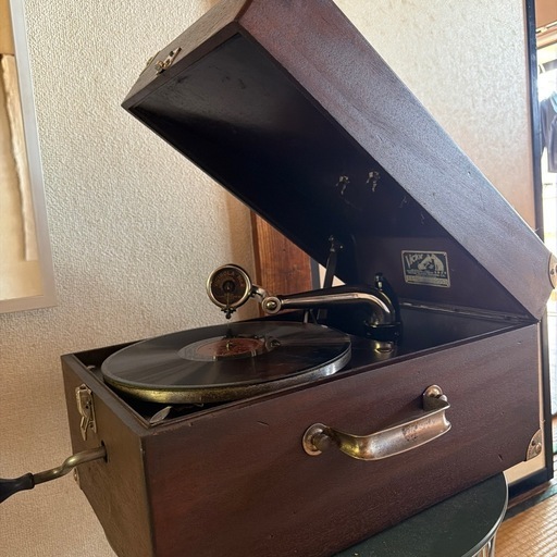 蓄音機　　Victor VV50 SP盤、針セット
