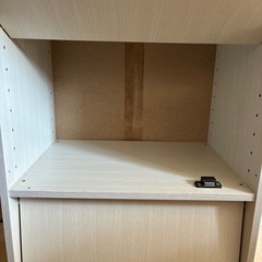 ニトリ ライトグレー 3段チェストの画像