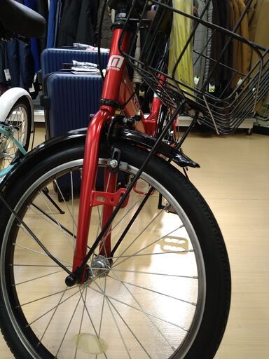 リユースのサカイ浦和店 【H402】折り畳み自転車 6段変速 赤 20インチ