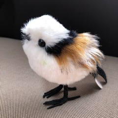 【中古】シマエナガ　置物【無料】の画像