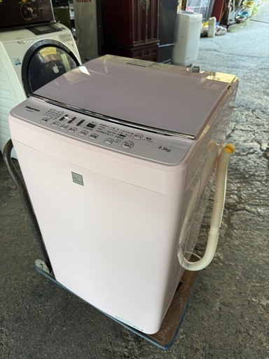 ハイセンス 5．5Kg全自動洗濯機 keyword ピンク HW-G55E5KP