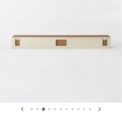 定価4,990円　無印良品　MUJI 壁につけられる家具　シェルフ　ウォルナットの画像