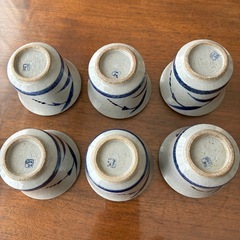 砥部焼　湯呑６個セットの画像