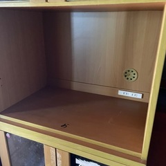 コンセント付き　電子レンジ置きの画像