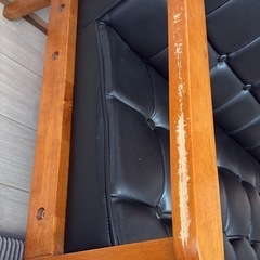 3/22まで！2人掛けベンチソファ 無料（幅134cm）の画像