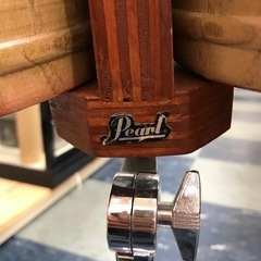 ジモティ割引有★【ジャングルジャングル岸和田店】Pearl パール 木製ボンゴ 台付　南大阪 岸和田市 貝塚市 泉佐野市 和泉市 忠岡町 熊取町の画像