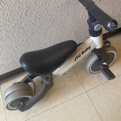 箱・取扱説明書有　さんばいく　JTCbaby ホワイト　三輪車　バランスバイクの画像