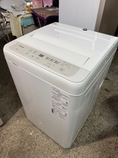 パナソニック 全自動洗濯機 洗濯 5kg ビッグウェーブ洗浄 ニュアンスグレー NA-F50B14