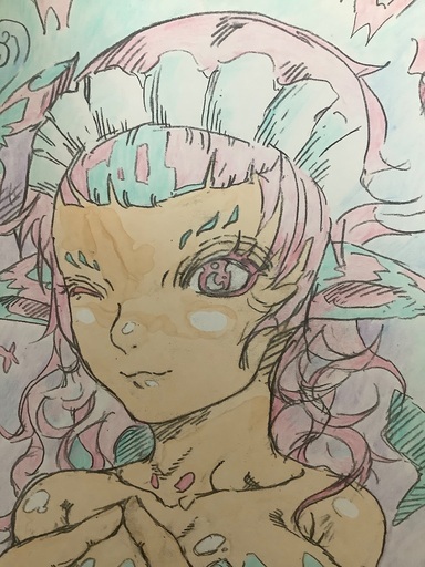 手書きイラスト！美品★アクア姫③