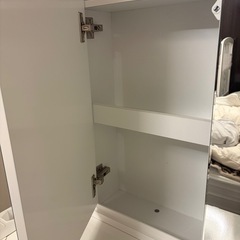 三面鏡ドレッサー　化粧台　ホワイトの画像