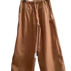 アダストリア ワイドパンツ M 麻　綿の画像