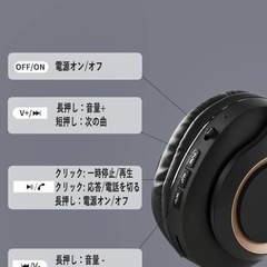 ワイヤレスヘッドホン Bluetooth5.3 オーバーイヤー　グレーの画像