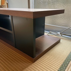 テレビ台 ブラウン 黒 ブラック 木製 コンパクトの画像
