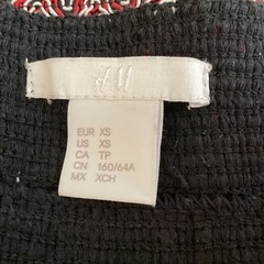 H&M ジグザグパターン フレアスカート 28cmの画像