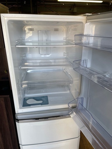 北九州市内配送無料　保証付き  335L 3ドア冷蔵庫 三菱 MR-C34Z-W 自動製氷搭載
