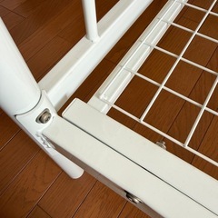 姫系ホワイトパイプシングルベッドの画像